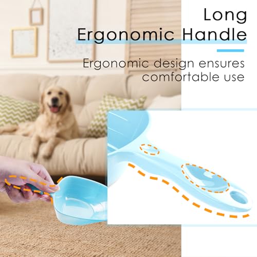 1-Cup Melamine Pet Food Scoop — Precise Feeding & Weight-Management Measuring Scoop for Dogs & Cats, BPA-Free, Durable, Dishwasher-Safe (Baby Blue) - color: Blue