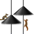 2 Pack Wide Squirrel Baffle for Bird Feeder Pole, Outside Pole Mount Stopper & Bird House Guard for Outdoor Shepherd’s Hook - 19 inch