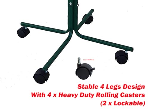 Large 23" Play T-Stand Perch Metal Base Parrot Bird Cage Amazon African Grey Macaw Cockatoo (23", Green) - color: Green