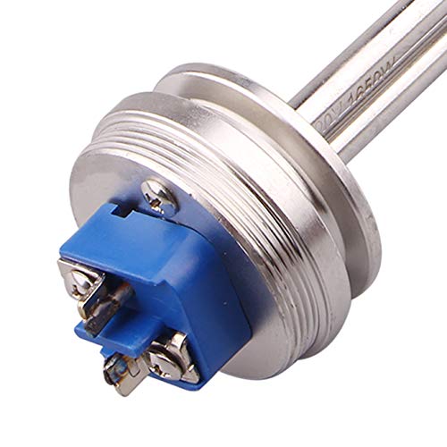DERNORD 1.5" Inch (OD50.5mm) Tri-clamp Foldback Heating Element Stainless Steel Immersion Water Heater (120V 1650W) - size: 120V 1650w