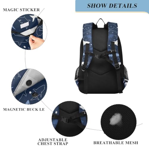Kids Backpack Elementary Middle School Bags for Boys Girls | Travel, Daypack, Lightweight, Waterproof, with Reflective Strip - color: Multi 17