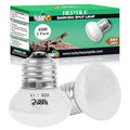 LUCKY HERP Heat Lamp Bulbs, 40W Reptile Heat Lamp 2 Pack Reptile Heat Lamp Bulbs, Daylight Basking Spot Heat Light Bulb, Amphibians Lamp Bulbs for Chameleons, Snakes, Lizard, Turtle - color: 40-d