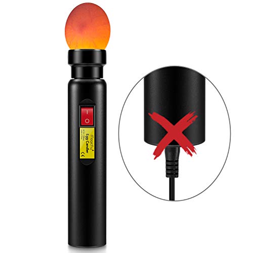 Magicfly Rechargeable Egg Candler Tester for Monitoring Eggs Development, Bright Cool LED Light Candling Lamp