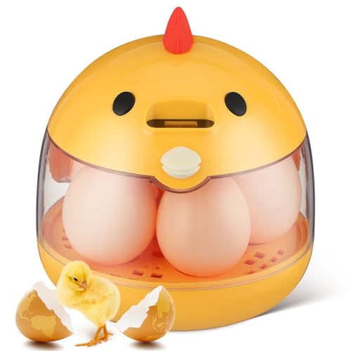 BESTonZON Small Egg Incubator for Hatching Chicks Quail Duck, Smart Poultry Hatcher with Automatic Turning Humidity Control, Clear Window Bird Incubadora