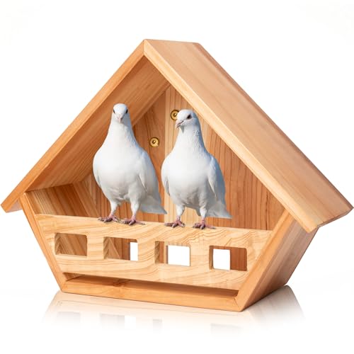 SWANGSA Cedar Mourning Dove Nesting Box, Birdhouses for Outdoor Doves and Other Small Birds - size: 1 Pack
