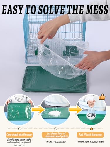 Disposable Bird Cage Liners - Clear Plastic Parakeet Liner Bags - 100 Pcs Universal Film for Finches, Canaries, Cockatiels - size: 100PCS
