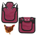 M METERXITY 4-Pack Chicken Saddle for Hens, 9.8 Inch Canvas Chicken Apron Back Protector with Adjustable Strap for Protecting Bird Back Feathers, Poultry Saver [Burgundy] - color: Burgundy