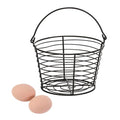 Little Giant® Large Egg Basket Kit | Chicken Egg Basket with Ceramic Eggs | Egg Collecting Basket Kit (Brown Eggs, Small Basket (8 Inches)) - color: Brown Eggs, size: Small Basket (8 Inches)