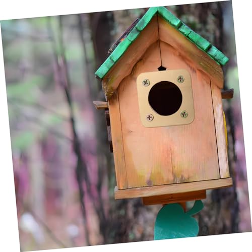 8 Pcs Birdhouse Hole Protectors Metal Birdhouse Guards House Predator Guards Easy to Install