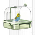 Parrot Bathtub Automatic Bath Shower,Automatic Bird Bath with Pump(hang) | Bird Shower Fountain Indoor Bathtub with Running Water,for Lovebirds, Budgies - color: Translucent