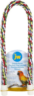 JW Pet Comfy Perch For Birds Flexible Multi-color Rope, Medium - 32" Length - size: Medium, style: 32"