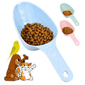 Dog Food Scoop 1 Cup, One Cup Measuring Cup, Food Grade Melamine Pet Food Measuring Scoop with 1/2&1/4 Cup Markings, Long Handle Food Scoop For Cat, Brid, Rabbit, Sturdy & Dishwasher Safe (Blue) - color: Blue