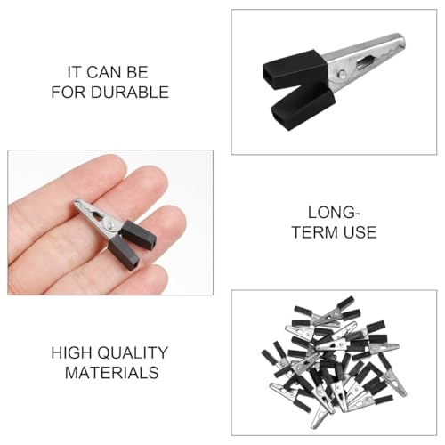 Totority Bird Cage Clips 20Pcs Heavy Duty Iron Safety Door Lock, Escap-Proof Cage Trigger Hooks for Parakeets, Parrots, Lovebirds & Small Animal Enclosures, Rust-Resistant Pet Accessories