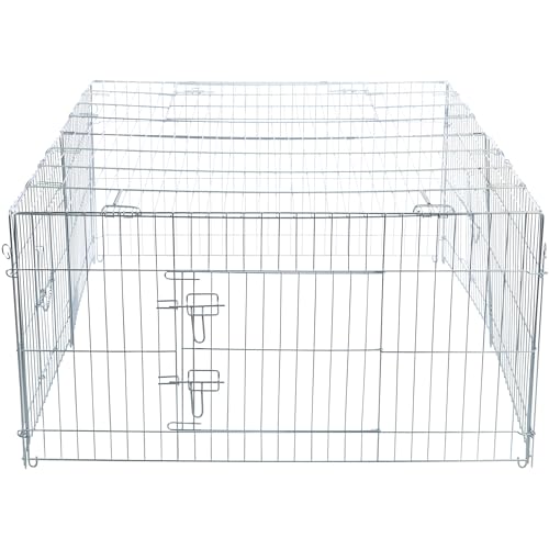 Trixie Rabbit Cage - 34 cu. ft., Outdoor Pen Extends Rabbit Hutch and Chicken Coops, Ideal for Small Animals, Bunny, Guinea Pigs, Chickens - size: 34 cu. ft.