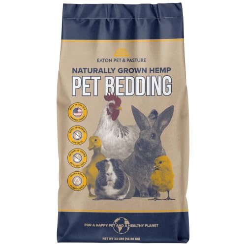 Eaton Pet and Pasture Hemp Bedding for Chickens, Rabbits, Small Pets, 8 Lb - size: 8 Pound (Pack of 1)