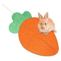 Rabbit Scratching Pad - Carrots, Natural Sisal Rabbit Pad for Claw and Teeth Care, Chewing, Sleeping and Nesting, Bunny Scratch Mat for Most Small Animals - Indoor & Cage