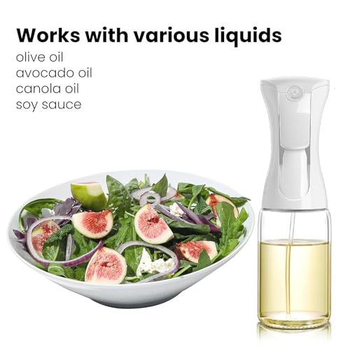 Oil Sprayer 150ml glass bottle. Upgraded Version.Fine Mist Spray Bottle for Air Fryer, Olive Oil, Avocado Oil, Healthy Nonstick Frying, Commercial & Home Kitchen Use (PS88604) - style: PS88604