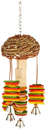 Featherland Paradise, Hanging Bird Toy for Chewing, Preening & Foraging, Basket Twister
