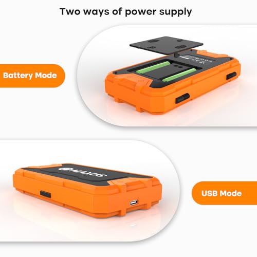 Pocket Scale, 200g x 0.01g, with 50g Calibration Weight and USB Cable | Digital Gram Scale, 6 Units, Backlit LCD, Stainless Steel Platform, Rubber Edges, for Jewelry, Coins, Powders, Food or Gems - color: Orange