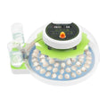 60 Quail Chicken Egg Incubator for Hatching Eggs, Small Poultry Incubators | with Automatic Egg Turning and Built-In Led Light, Auto Temp & Humidity Control, for Partridge Parrot Pigeon, for home farm - size: 60 Unites