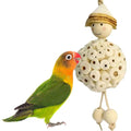 Bird Parrot Foraging Shredder Hanging Toys Sola Ball, Parrot Chew Shred Toy | Cage Accessories for Sharpening Claws and Beaks for Small Birds, Cockatiel, Conure, Parakeets, Love Birds, Budgie