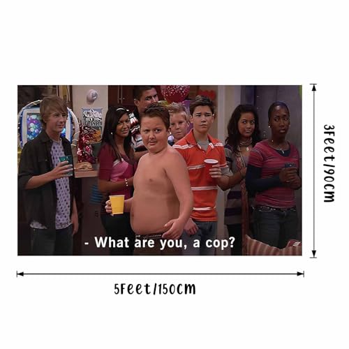 Funny Gibby Flag 3X5 Feet What Are You A Cop Banner College Dorm | With 4 Brass Grommets,Man Cave ,Frat Wall Outdoor Decor - color: G5
