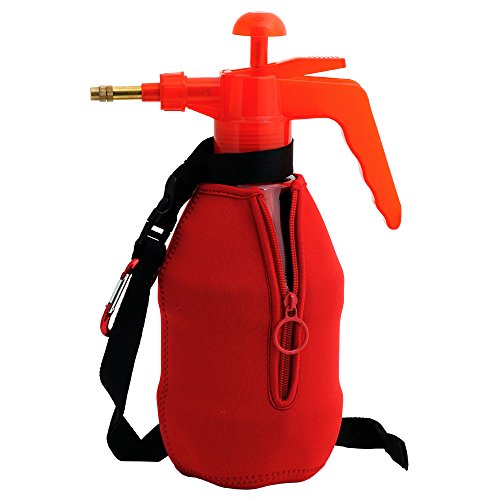 (Ultra Cool XL) USA Misters 1.5 Liter Personal Pump Water Mister & Sprayer with Full Neoprene Jacket… - color: Red