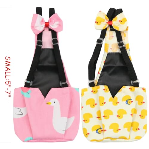 BestParts 2pcs Adjustable Waterproof Diapers for Pet Goose Duck Chicken S | 2pcs Adjustable Waterproof Reusable Diapers for Farm Pet Goose Duck Chicken Sliding Version Yellow + Pink S(0.55-1.68pounds) - size: S(0.55-1.68pounds)