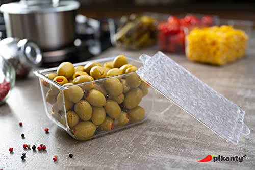 Pikanty Leftover Storage Containers Set of 2, 25 oz Meal Prep and Lunch Containers with Lids, Stackable, Freezer and Dishwasher Safe, Made in USA - style: 2 Containers