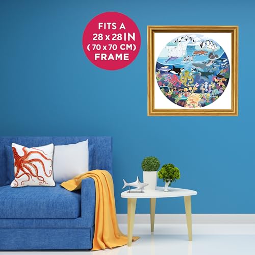 Ridley's Games: Ocean Lovers Jigsaw Puzzle- 1000 Piece Puzzle - Great to Display in a Frame - Birthday Gift for Sea and Beach Lovers - Includes Fun Ocean Facts - color: Ocean Lovers