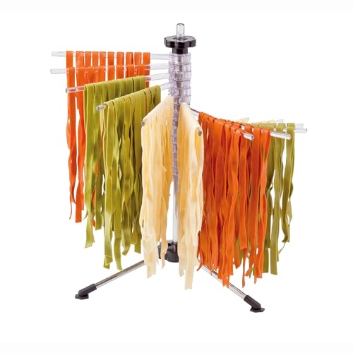 Fantes Collapsible Pasta Drying Rack, Clear, Holds up to 4.5-Pounds, The Italian Market Original since 1906 - color: Clear