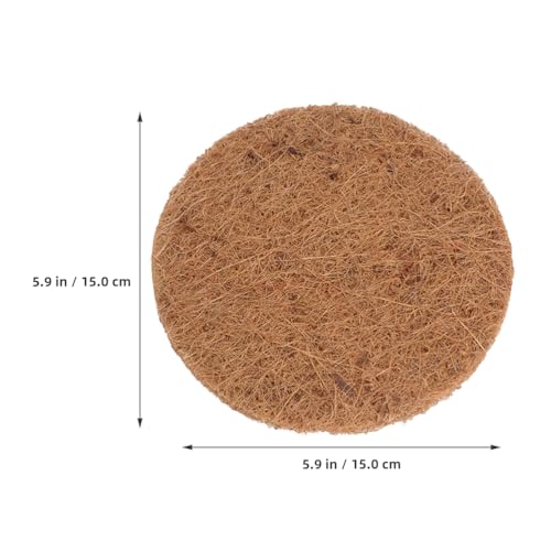 POPETPOP 10 Pcs Bird Nesting Pads, Coconut Palm Silk Pigeon Nest Mat, Bird Nesting Material, Parrots Nesting Box Pads for Pet Parakeet Breeding Hatching, Pigeon Supplies (Pack of 2) - size: 15.00X15.00X0.80CM (Pack of 2)