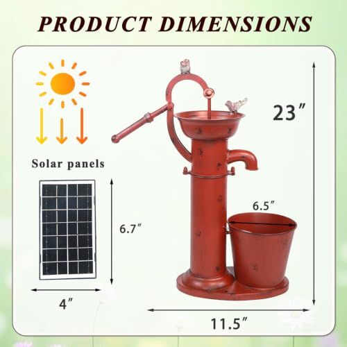 Multifunctional Solar Water Fountain,Solar Bird Bath Fountains | High-efficiency solar energy/Rugged materials/Multi-functional use