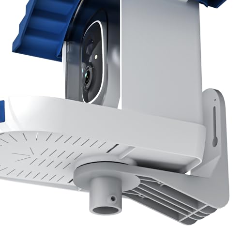 Universal Bird Feeder Mount - High-Strength 180° Rotating Bracket for Pole/Tree/Wall Accepts Solar Panels | Weather-Resistant & Easy Install, for Models B3/B4/B6