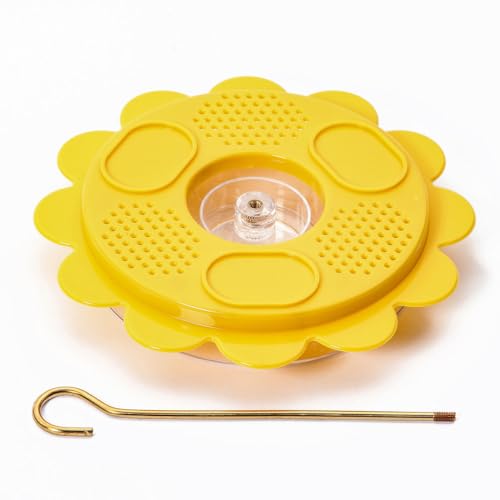 Birds Choice Flutterby Butterfly Feeder – Outdoor Feeder with 12 oz. Nectar Capacity and Fruit Trays, Includes Brass Hanging Rod
