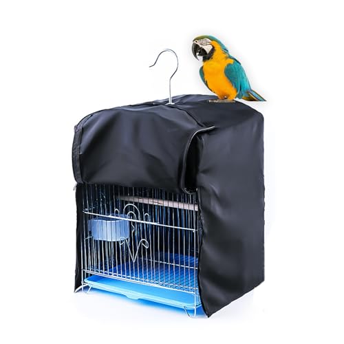 Bird Cage Cover for Night, Bird Cage Cover Shield, Black-Out Birdcage Cover, Good Night Windproof Light-Proof Cage Accessories for Parakeets Lovebirds Parrot (Only Covers)