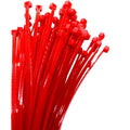 Zip Ties, 100pcs Red Zip Ties 12 Inch,Zipties Cable Tie Wraps, Multi-Purpose Cable Management Ties, Self-Locking Ziptie for Office and Home(Can bear 50lb) - color: Red, size: 12" (100 Pack)