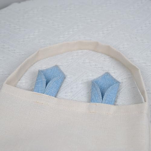 Easter Baskets for Easter Eggs Gifts, Easter Gifts Basket with Bunny Ears (Blue) - color: Blue
