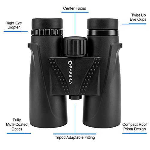 Barska AB13434 Blackhawk 10x42 Waterproof Binoculars for Birding, Boating, Events, Hiking, Hunting, etc