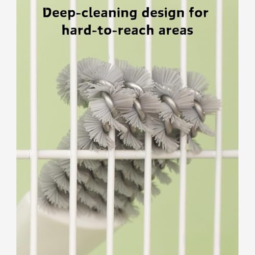5PCS Set Bird Cage Cleaner Kit, Stainless Steel Poop Remover & Scraper Tool, Bird Cage Accessories Parakeet Items Small Animal Cage Cleaning