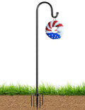 Bird Feeder Pole for Outdoor, 92 Inch Shepherds Hooks Heavy Duty Garden Pole for Hanging Plant Basket, Solar Light Lanterns, Garden Plant Hanger Stands with 5 Base Prongs - size: 92 INCH-1