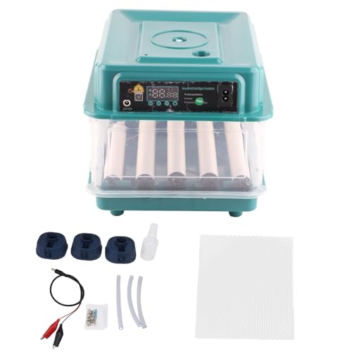 Zerodis Automatic Egg Turner, LED Egg Incubators Automatic Egg Incubators Display Dual Power Supply Egg Incubator Hatches Chicken Duck Quail Eggs (US Plug 110V 12 Eggs) - size: US Plug 110V 12 Eggs