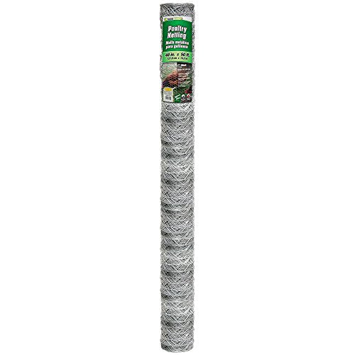 YARDGARD – 2 Inch Mesh Welded Wire Fence – 48 Inches by 50 Feet – 20 Gauge Galvanized Steel – for Poultry Enclosures | Garden Protection | Small Animal Fencing