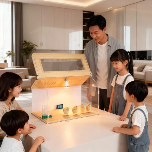 Newborns Chick Brooder Box Quail Cage Bird Playground Chick Starter Kit | 25~40 Small chicken coop Baby chicken supplies Baby chicken cage Brooder box for chicks