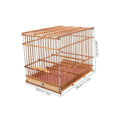 Lightweight Bird Cage Portable Woven Bird Carrier for Small Birds Stylish Outdoor Travel Accessory for Parakeets and More Durable Design for Everyday Use