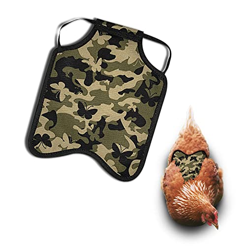 Hen Apron/Saddle, Single Strap, X-Large, Butterfly Camouflage - color: Butterfly Camouflage, size: X-Large