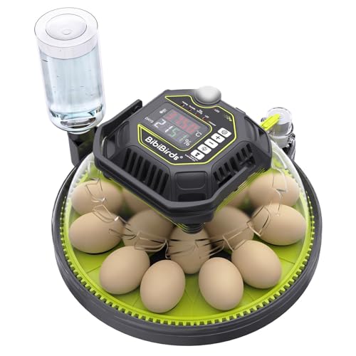 Egg Incubator with Auto Egg Turner and Lock 3Days Before Hatch,Temperature and Humidity Automatic Control with Day Counter Egg Candler,Hatching Chicken Duck Goose Quail Parrot at Home - size: 18H-1
