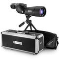 Barska Blackhawk ED 20-60x60mm Straight Spotting Scope – Extra-Low Dispersion Glass, Waterproof, Fully Multi-Coated Optics, Hard & Soft Carrying Case, Black - style: Straight