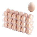 Plastic Empty Eggs Cartons 12 Count Clear Tray Bulk 120 Pack | 2x6 Grid Trays Egg Containers, Clear Stackable Fridge Storage for Chicken Farm, Market, Refrigerator, Restaurant Use