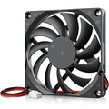 GDSTIME 80mm x 80mm x 10mm 12V Computer Case Brushless DC Cooling Fan 2Pin | Slim PC Fan 10mm, Replacement for Tight Spaces, 3D Printer Power Supplies, Hard Drive Case, MATX PSU - 8010, 80x80x10mm - size: 80x80x10mm